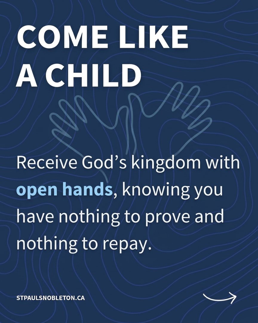 Come like a child